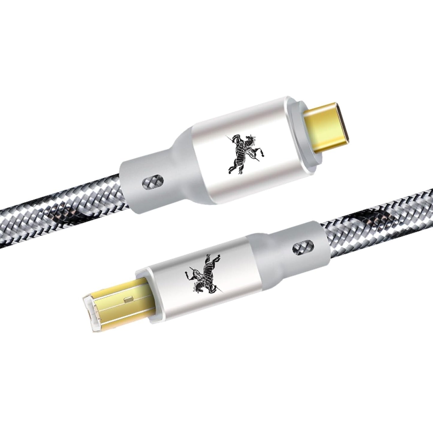 Audiophiles USB B auf USB C Kabel 1.5m 480Mbps DAC OTG Schwarz