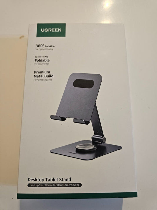 Tablet Ständer 360°Drehbar, Tablet Halterung Tisch Verstellbar, iPad Ständer