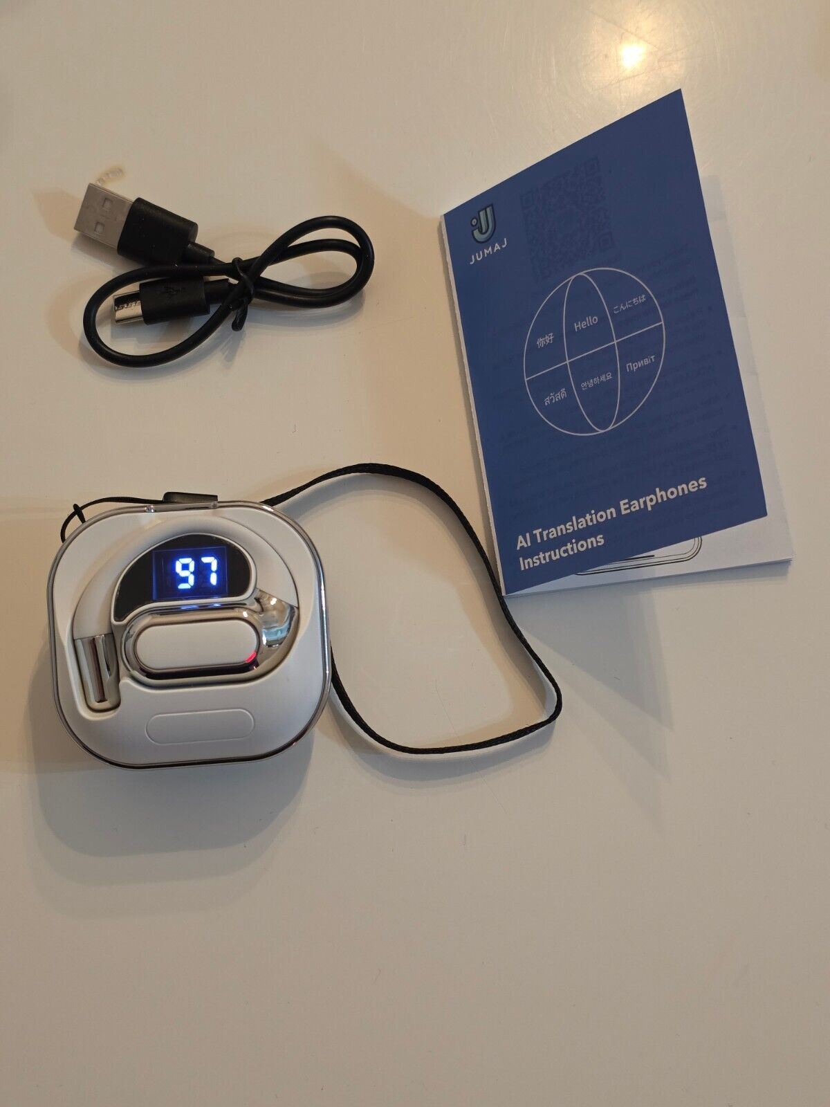 Smart Bluetooth AI Übersetzer Kopfhörer 144 Sprachen - 1 Jahr Übersetzungen