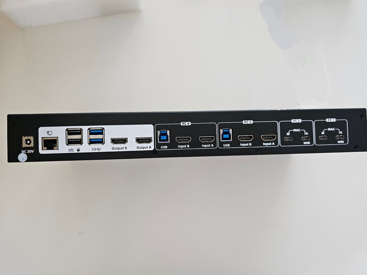 HDMI+USB-C MST KVM 4 PC 2 Monitore 1080P@240Hz/165Hz/144Hz/120Hz & 2560×1440@120