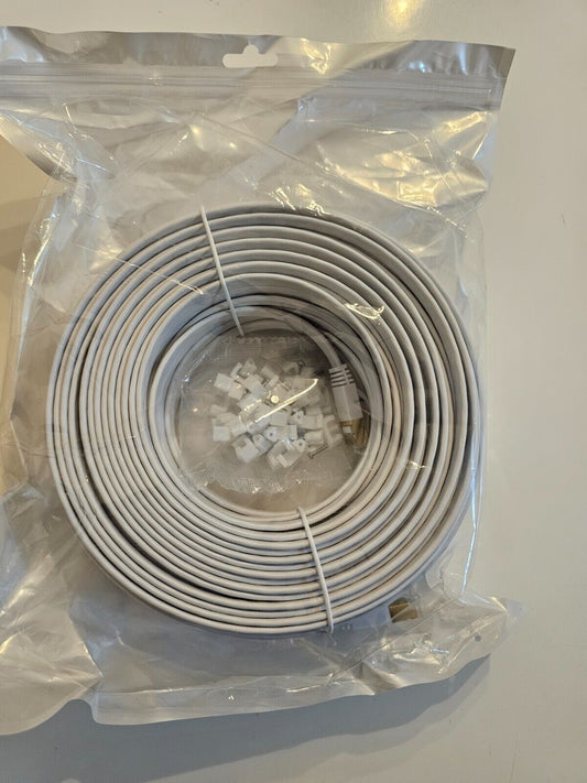 Lan Kabel 40 Meter Cat 7, Flach Wlan Kabel 40m, Netzwerkkabel Dünn High Speed We