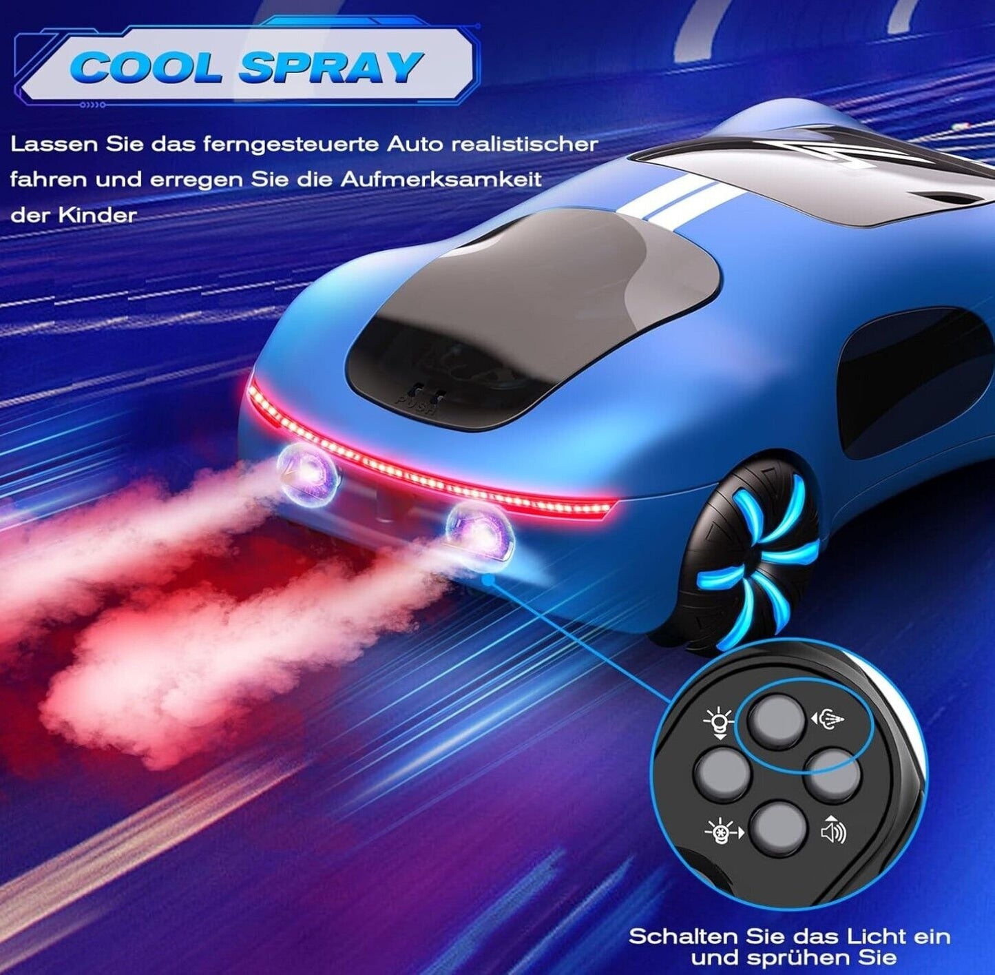 Ferngesteuertes Auto ab 6 7 8 9 10+ Jahre,2,4 GHz Gestensensor RC Stunt Car mit