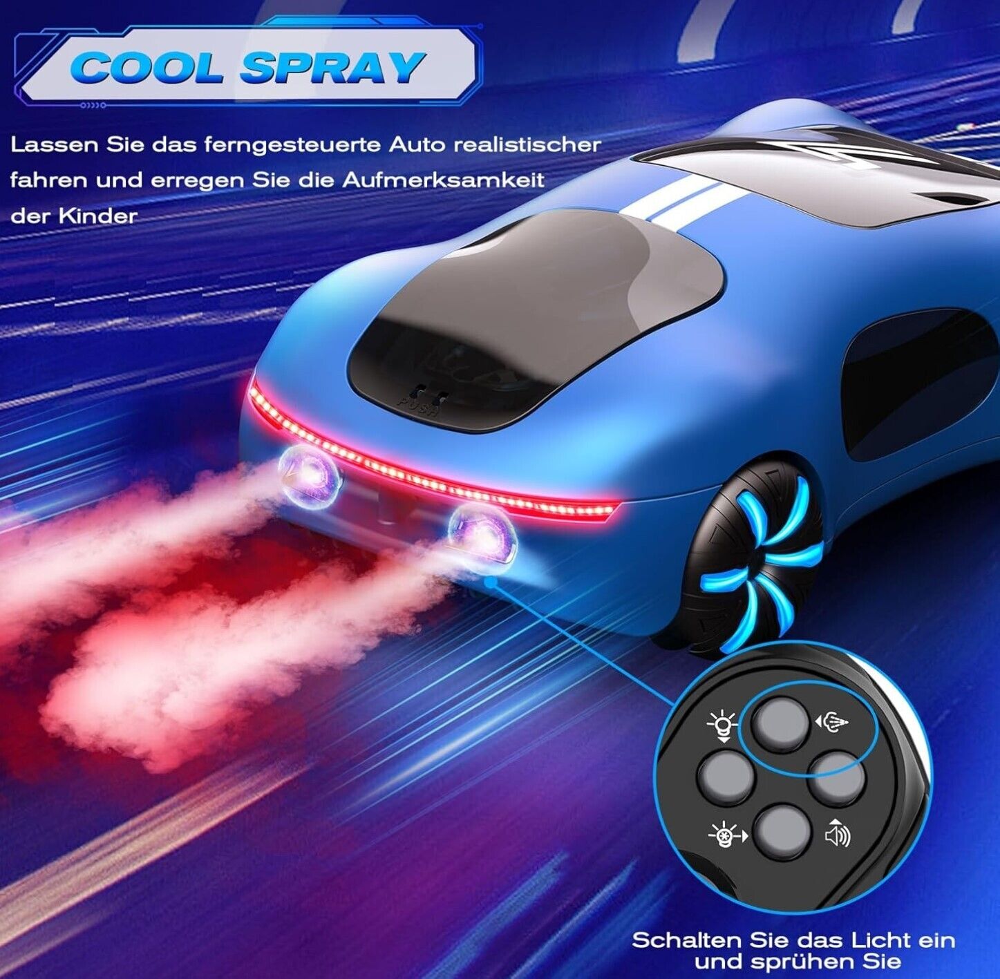 Ferngesteuertes Auto ab 6 7 8 9 10+ Jahre,2,4 GHz Gestensensor RC Stunt Car mit