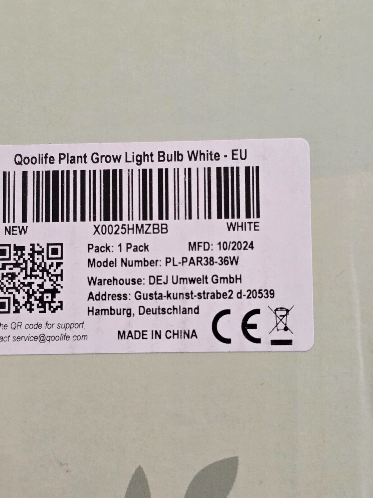 36W LED Pflanzenlampe - Vollspektrum, 6000K, Weiß