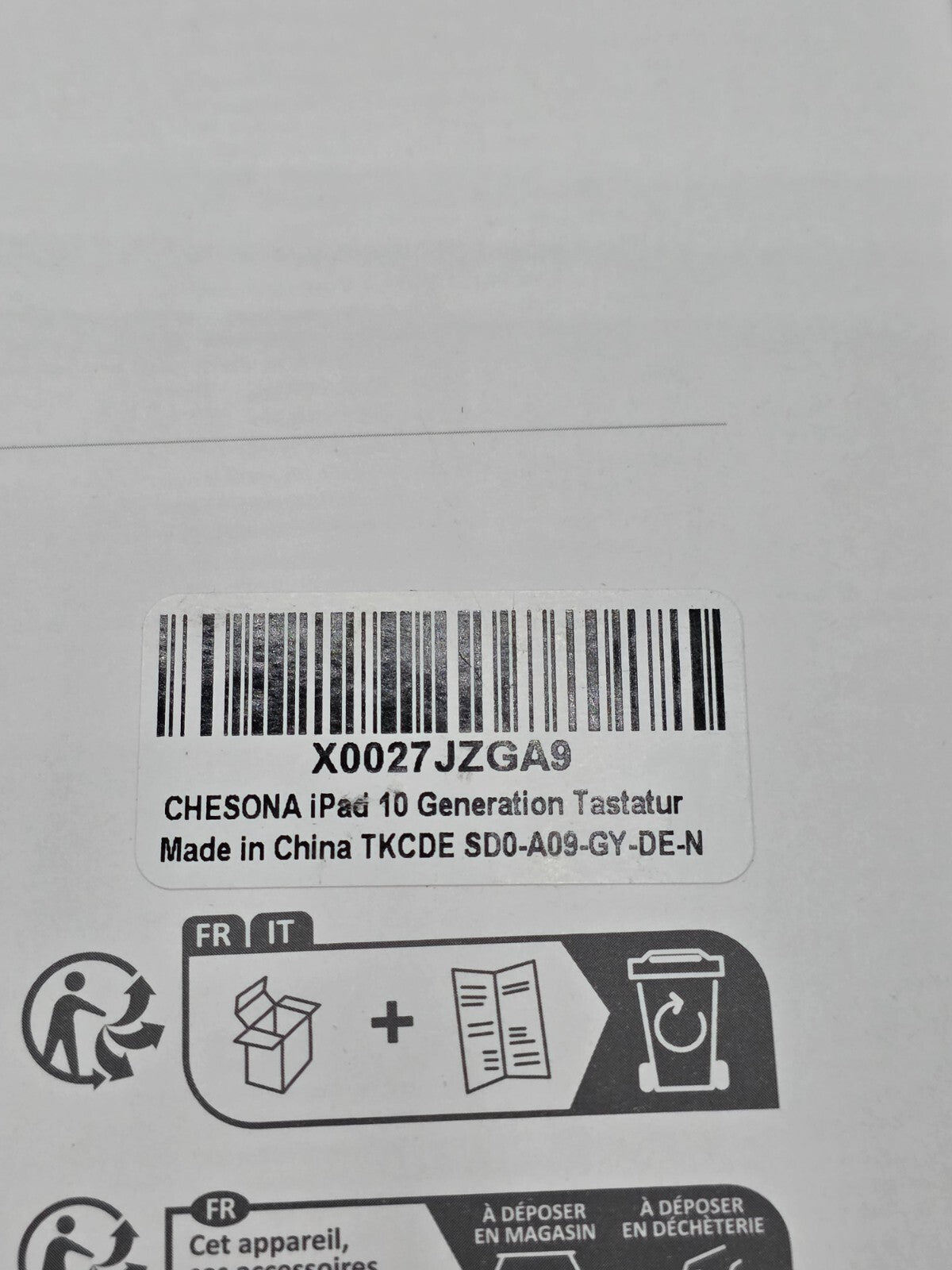 iPad 10/11 Gen 2025 Tastaturhülle QWERTZ Magnetisch Grau
