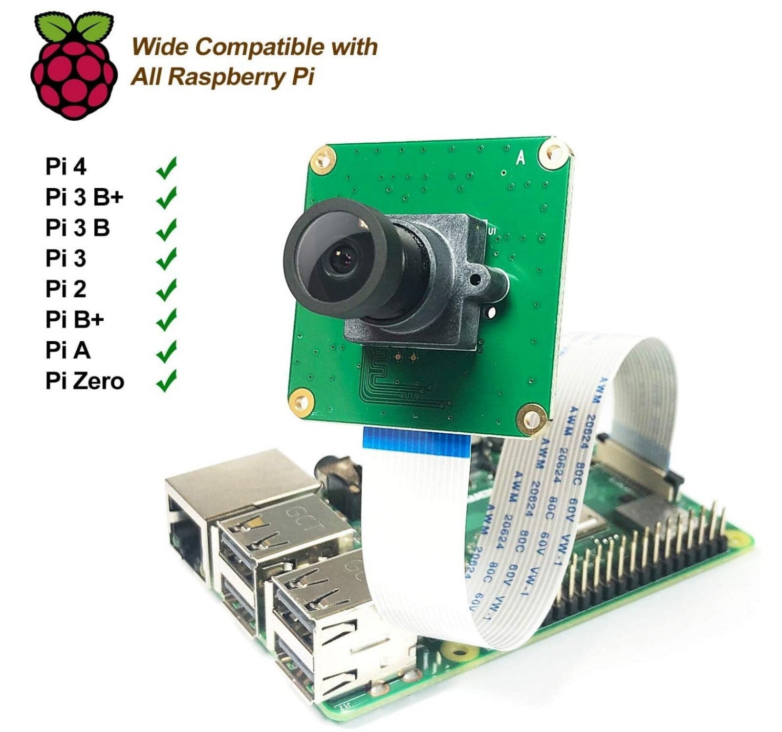 Raspberry Pi Industrial Kamera – IMX462 2MP Starvis, 1080p HDR