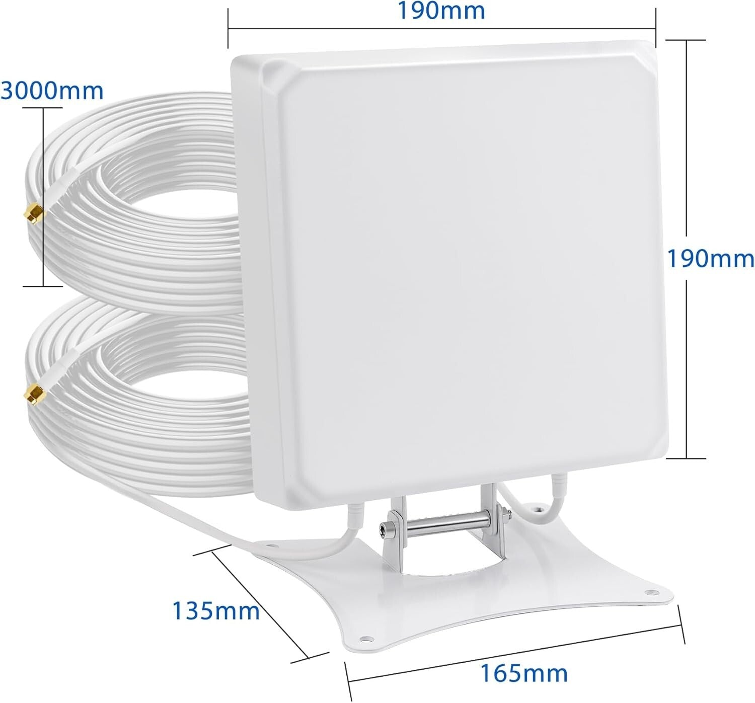 5G/4G LTE Antenne 7dBi MIMO Richtantenne 3m SMA/TS9