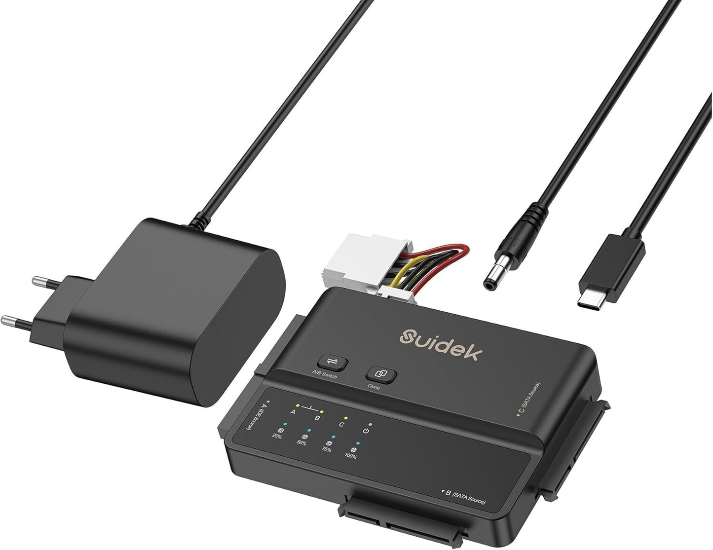 USB 3.0 IDE/SATA Adapter 5Gbps Offline-Klon 2,5"/3,5" HDD/SSD