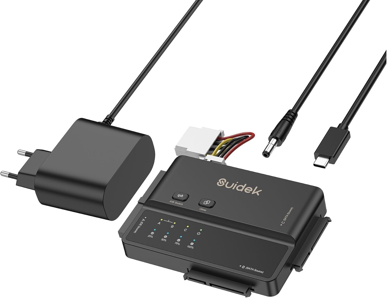 USB 3.0 IDE/SATA Adapter 5Gbps Offline-Klon 2,5"/3,5" HDD/SSD