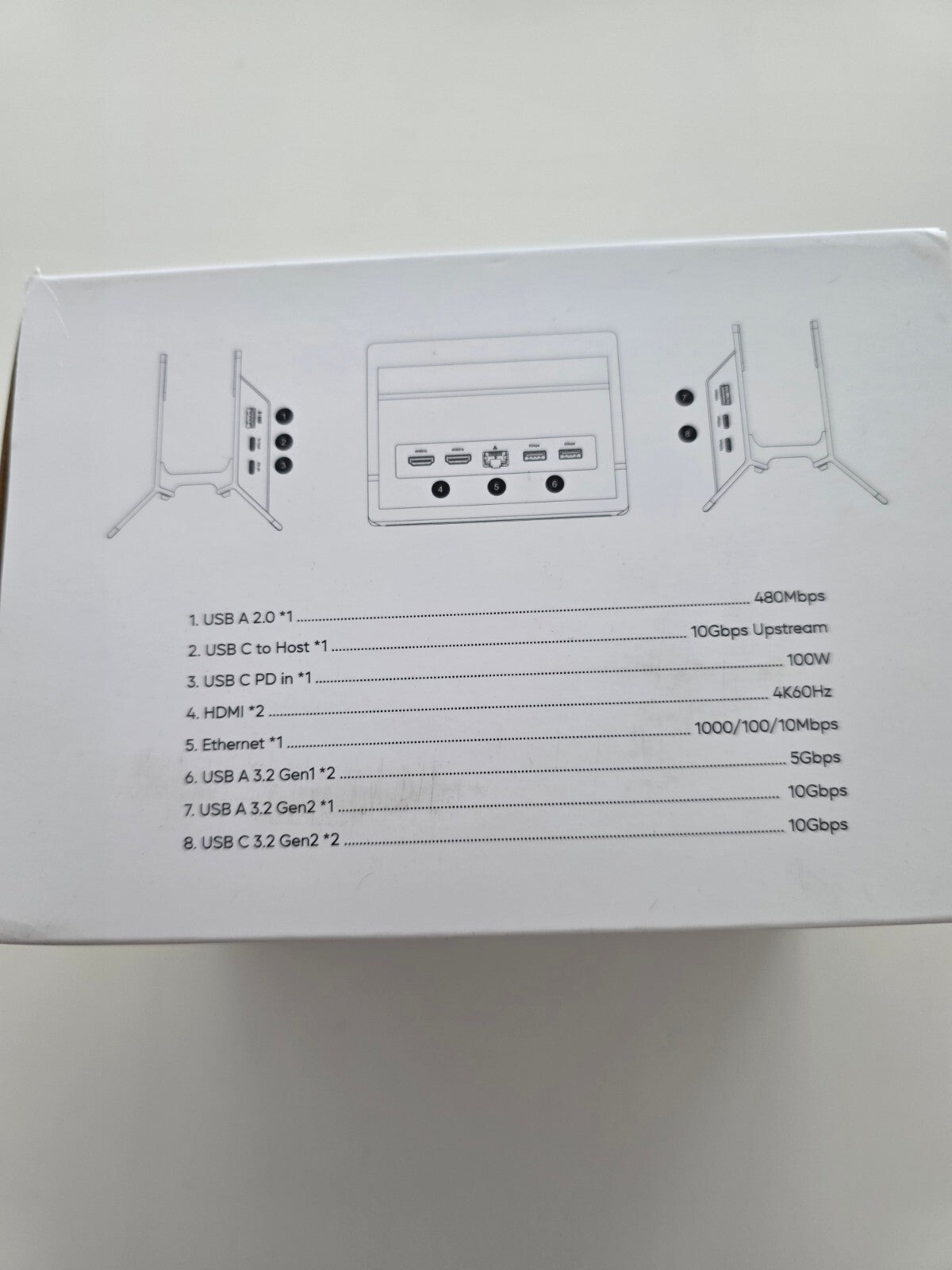 USB-C Docking Station Dual 4K@60Hz HDMI, 11in1, PD 100W, Ethernet
