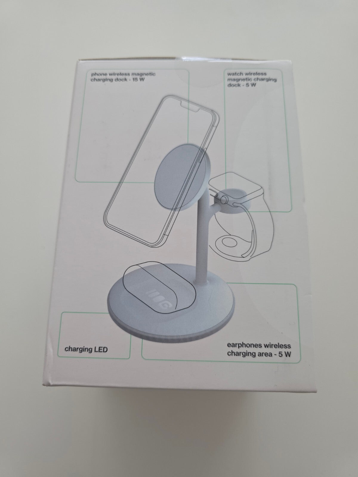 MagScape 3-in-1 MagSafe Ladeständer iPhone Watch AirPods Weiß