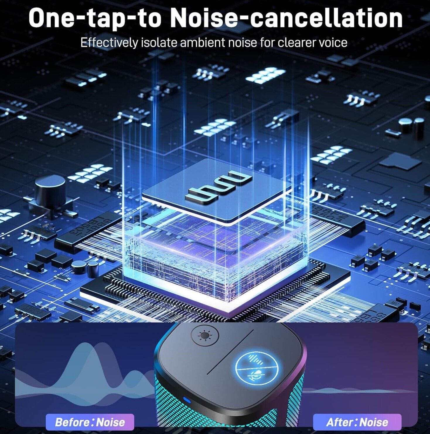 uhuru Gaming USB-Mikrofon für PC, Computermikrofon mit steuerbarem RGB für PS4/5