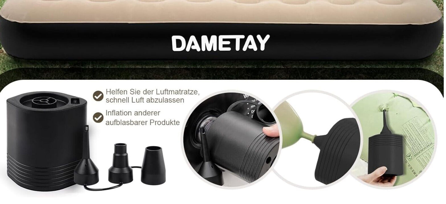 98 x 190 cm Luftbett 1 Person, Kein Stecker benötigt, Dametay Selbstaufblasend