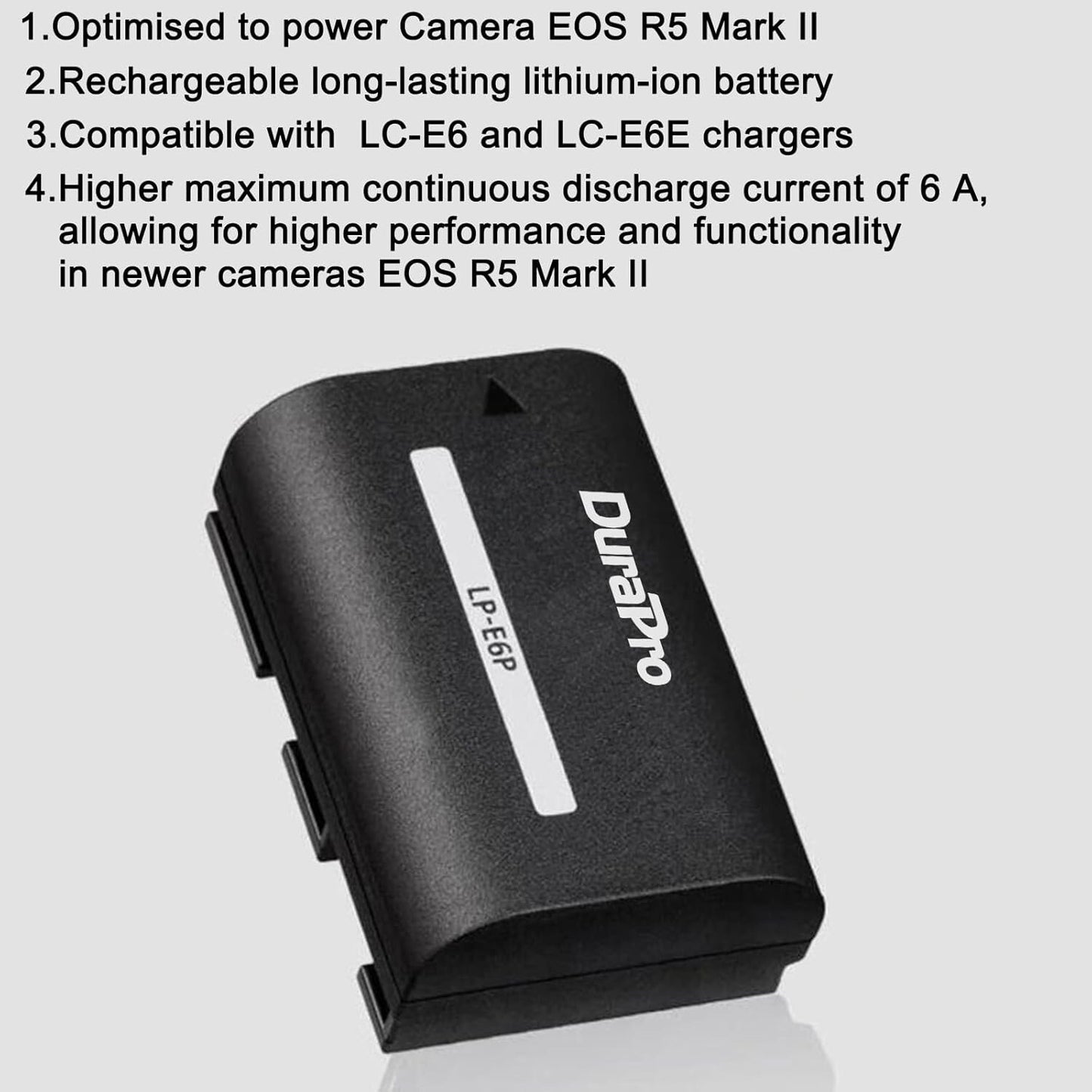 2x 2850mAh LP-E6P Akku + LCD Dual USB Ladegerät für Canon EOS R5 Mark II