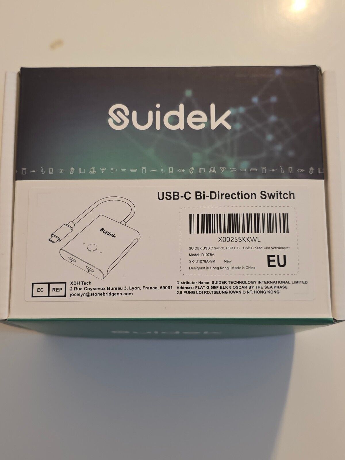 USB C Switch 8K@60Hz 100W PD Bidirektional