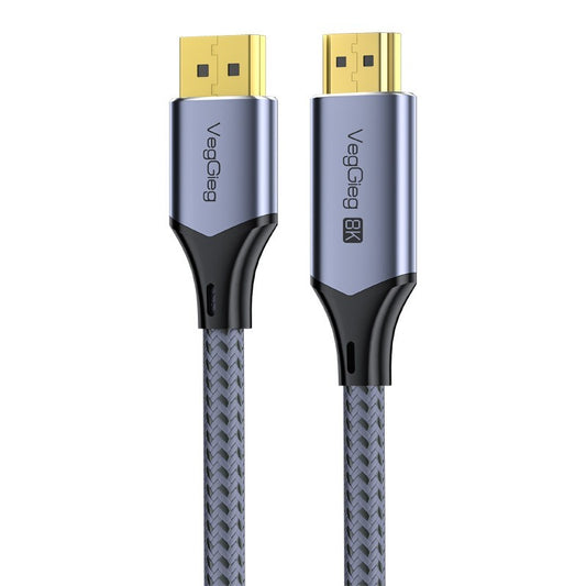 8K DisplayPort 1.4 zu HDMI 2.1 Kabel 2 Meter Aluminium HDTV für Laptop TV Kamera