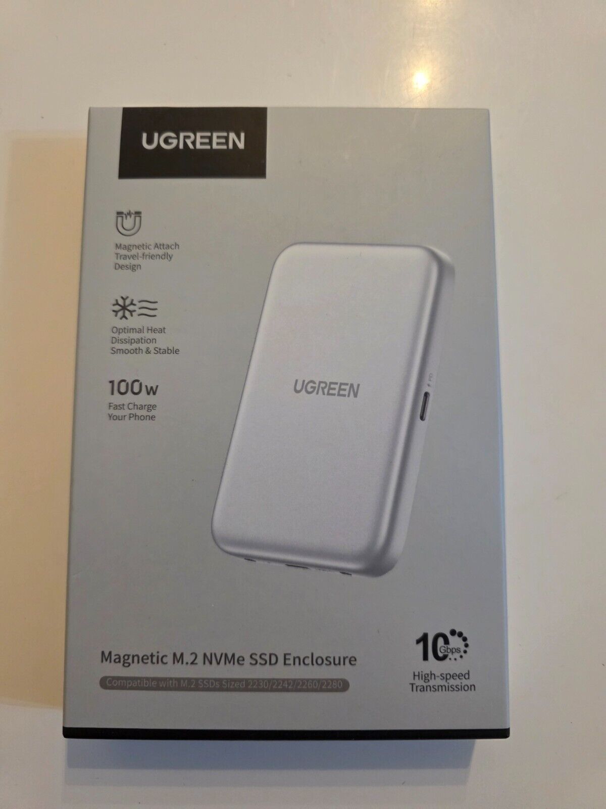GREEN Magnetisches M.2 NVMe SSD Gehäuse mit Magsafe für iPhone 16&15 Pro Max Pro