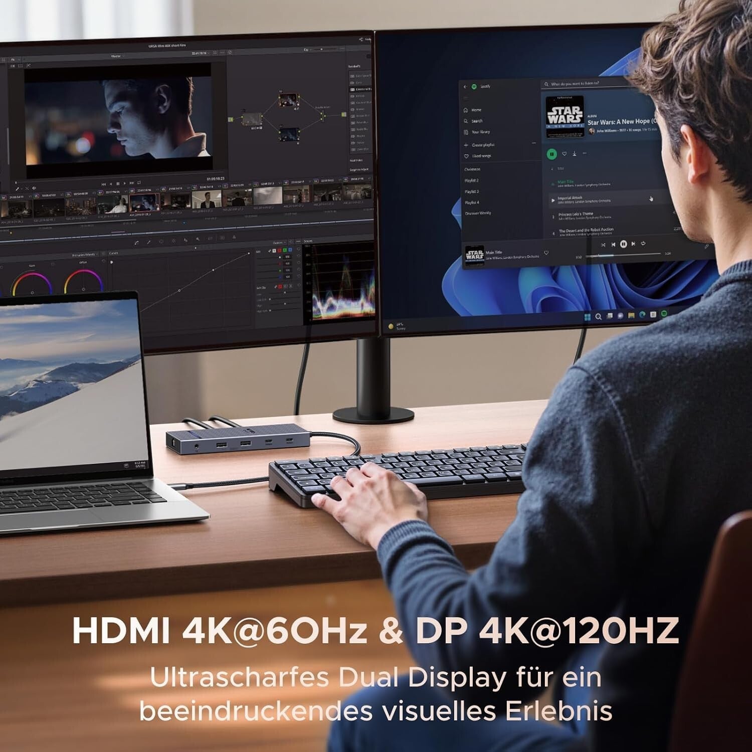 Revodok Pro Docking Station 4K Dual Display 100W PD 10Gbps