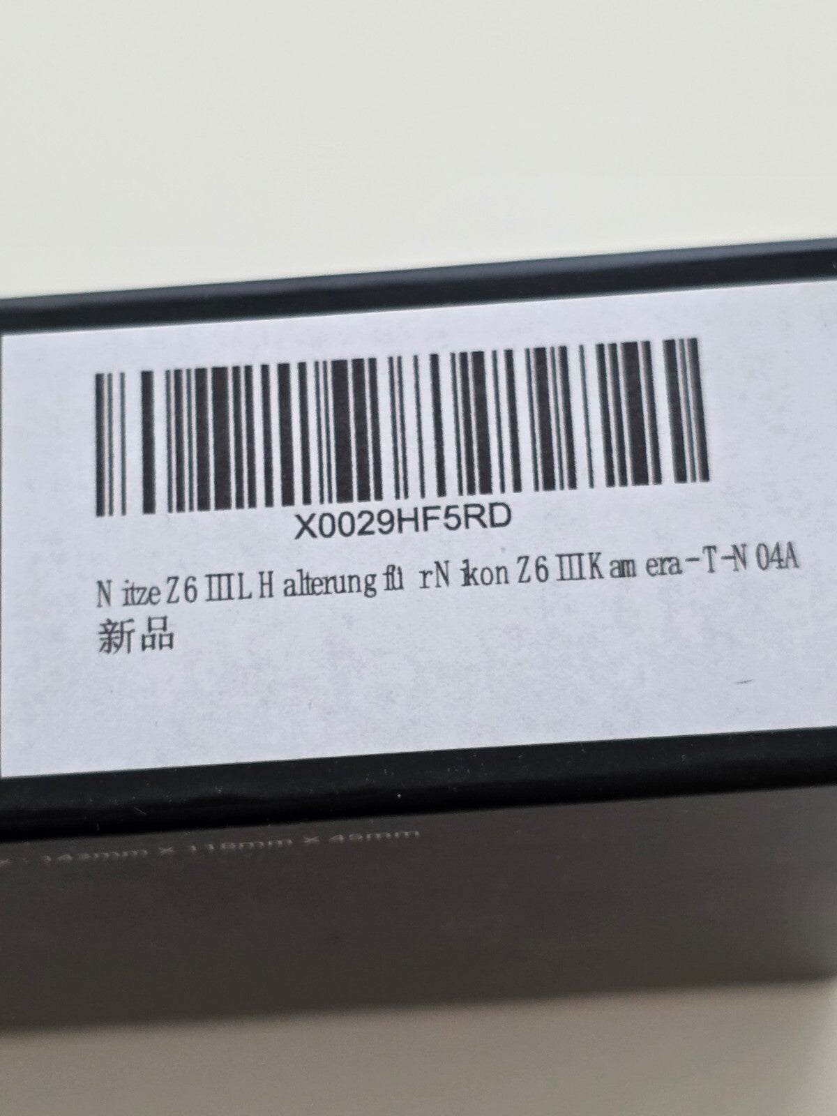 L Halterung Nikon Z6 III Vertikal-Horizontal Arca QR DJI RS 2-4 Pro