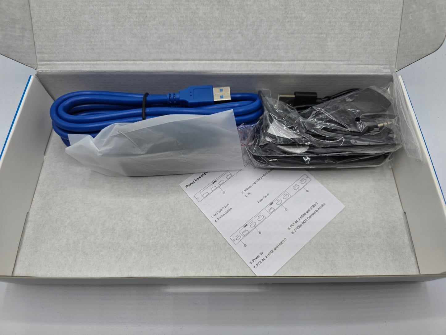 8K Dual HDMI KVM-Switch 8K@60Hz 4K@120/144Hz 1080P@165Hz 2 PC 2 Monitore USB 3.0