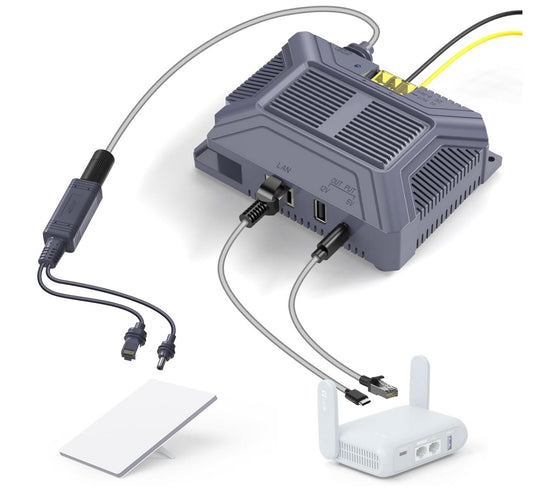Starlink Mini PoE Injector 150W 12V Ethernet Splitter 48V/3A IP68