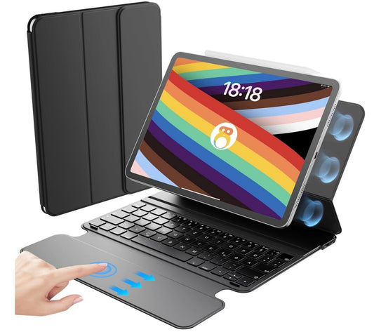 Tastatur iPad Air 11" M2/M3 Pro 11" Ultradünn Trackpad QWERTZ