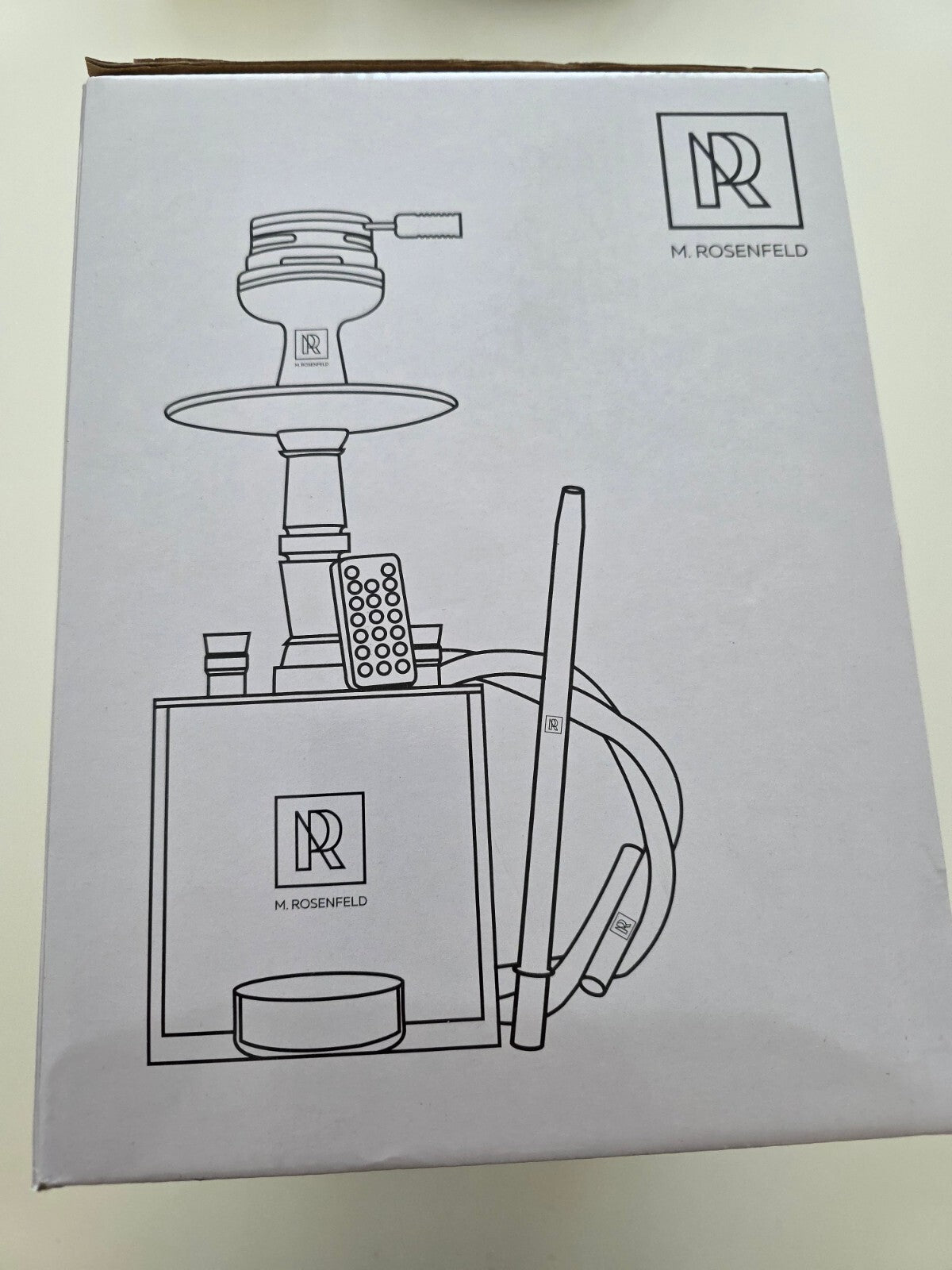 Shisha Set To Go Acryl mit 2 Schläuchem HMD LED Tasche Zubehör