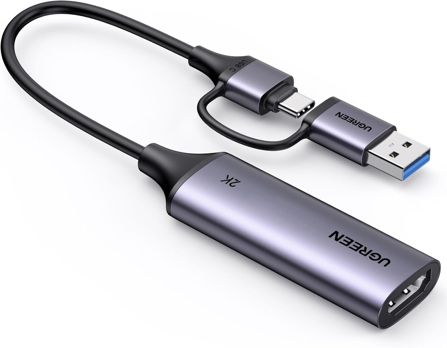 Video Capture Card HDMI auf USB-C/A 4K@30Hz 2K@30Hz Grabber