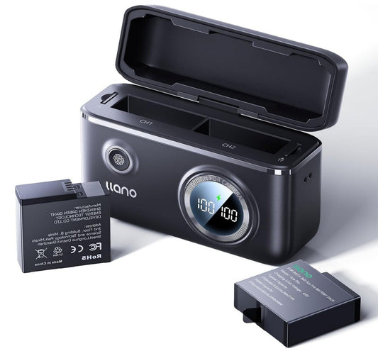 18W Ladegerät + 2x 1750mAh Akku für Insta360 Ace Pro