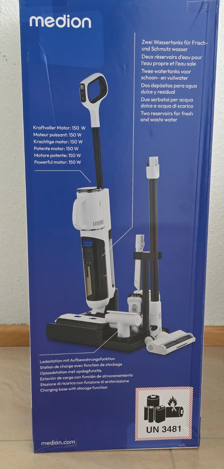 MEDION LIFE H30 2in1 Hartbodenreiniger – Strahlend saubere Böden!
