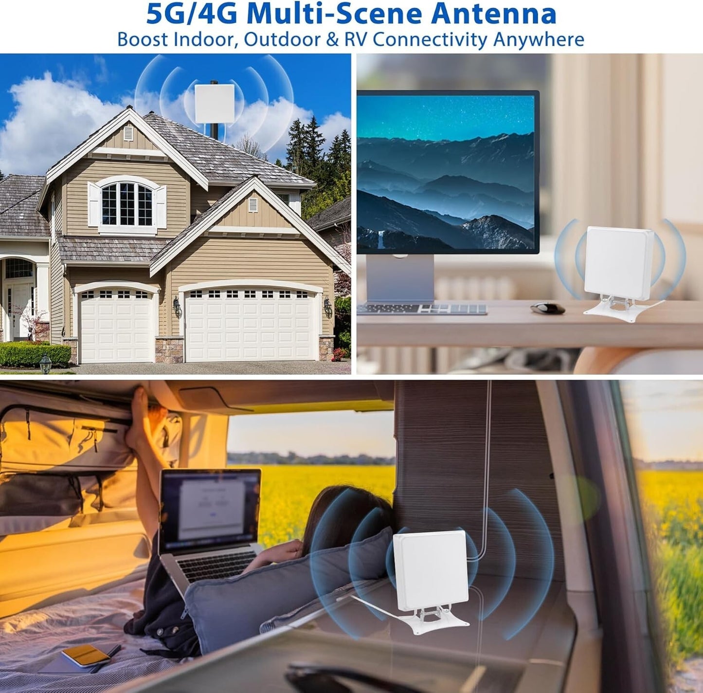 5G/4G LTE Antenne 7dBi MIMO Richtantenne 3m SMA/TS9