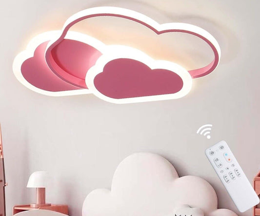 Kinderzimmer lampe decke, Wolkenlampe 42cm mit Fernbedienung, LED Deckenle