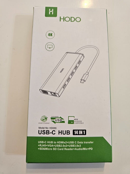 Dockingstation USB-C 2 Monitore, Laptop Dockingstation Triple Display 14 in 1,US