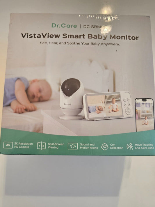 Smart WLAN Babyphone mit Kamera, 5” 1080P HD, 2K Kamera, App-Steuerung, Bewegung