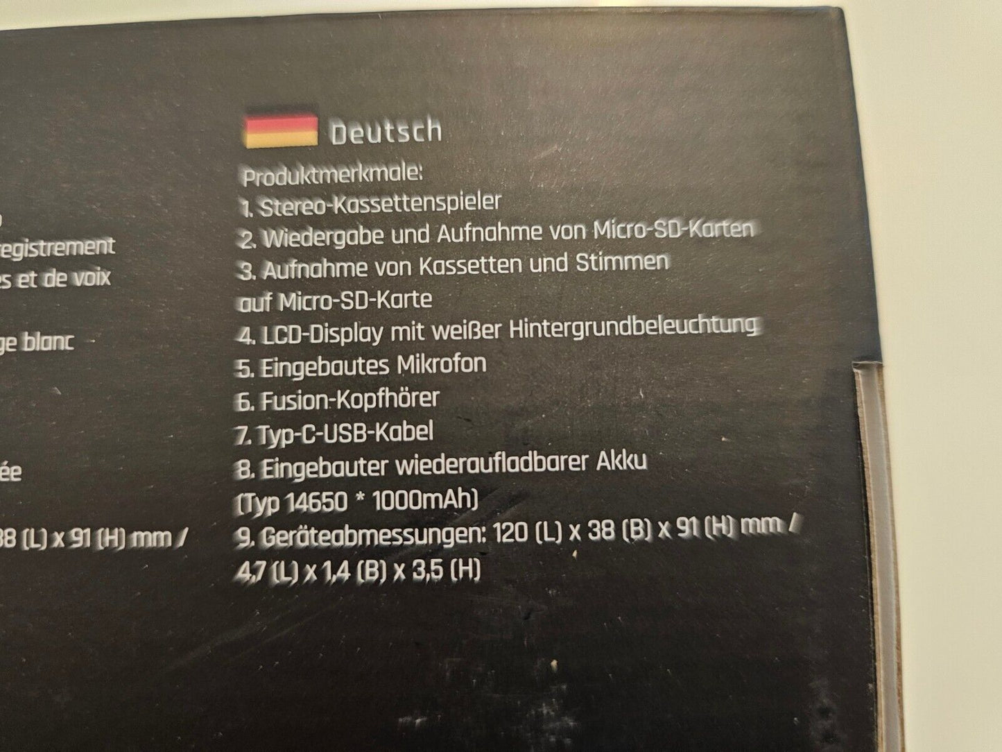 Walkman Kassettenspieler + Kassettenrekorder + Cassette Player + Kassetten Digit