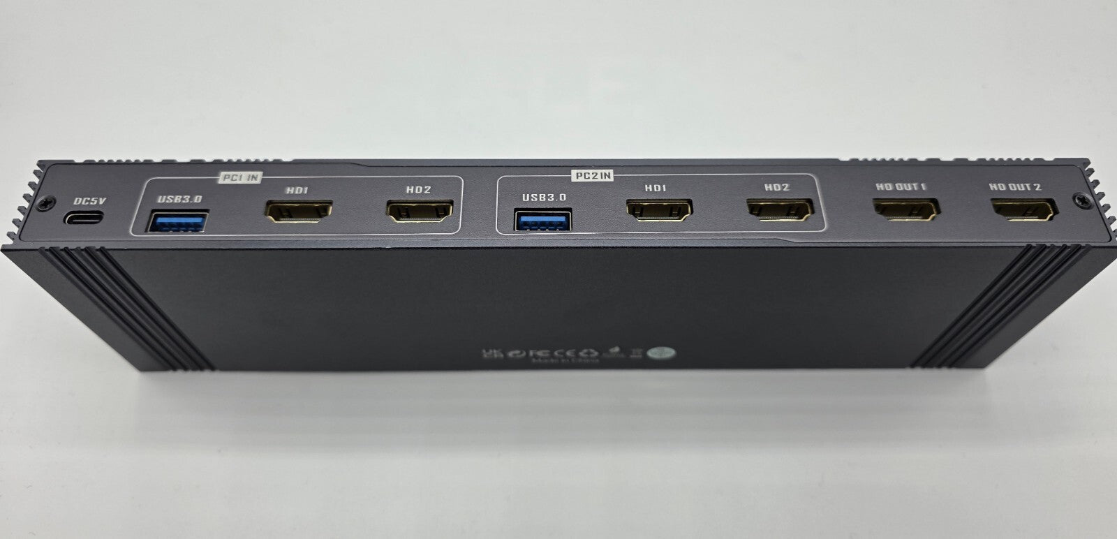 8K Dual HDMI KVM-Switch 8K@60Hz 4K@120/144Hz 1080P@165Hz 2 PC 2 Monitore USB 3.0