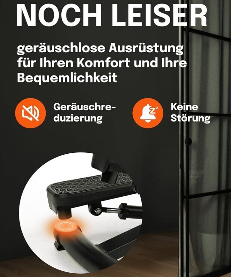Stepper für Zuhause mit Power Ropes 120 kg, Twist Mini Steppermit Verstellbarer
