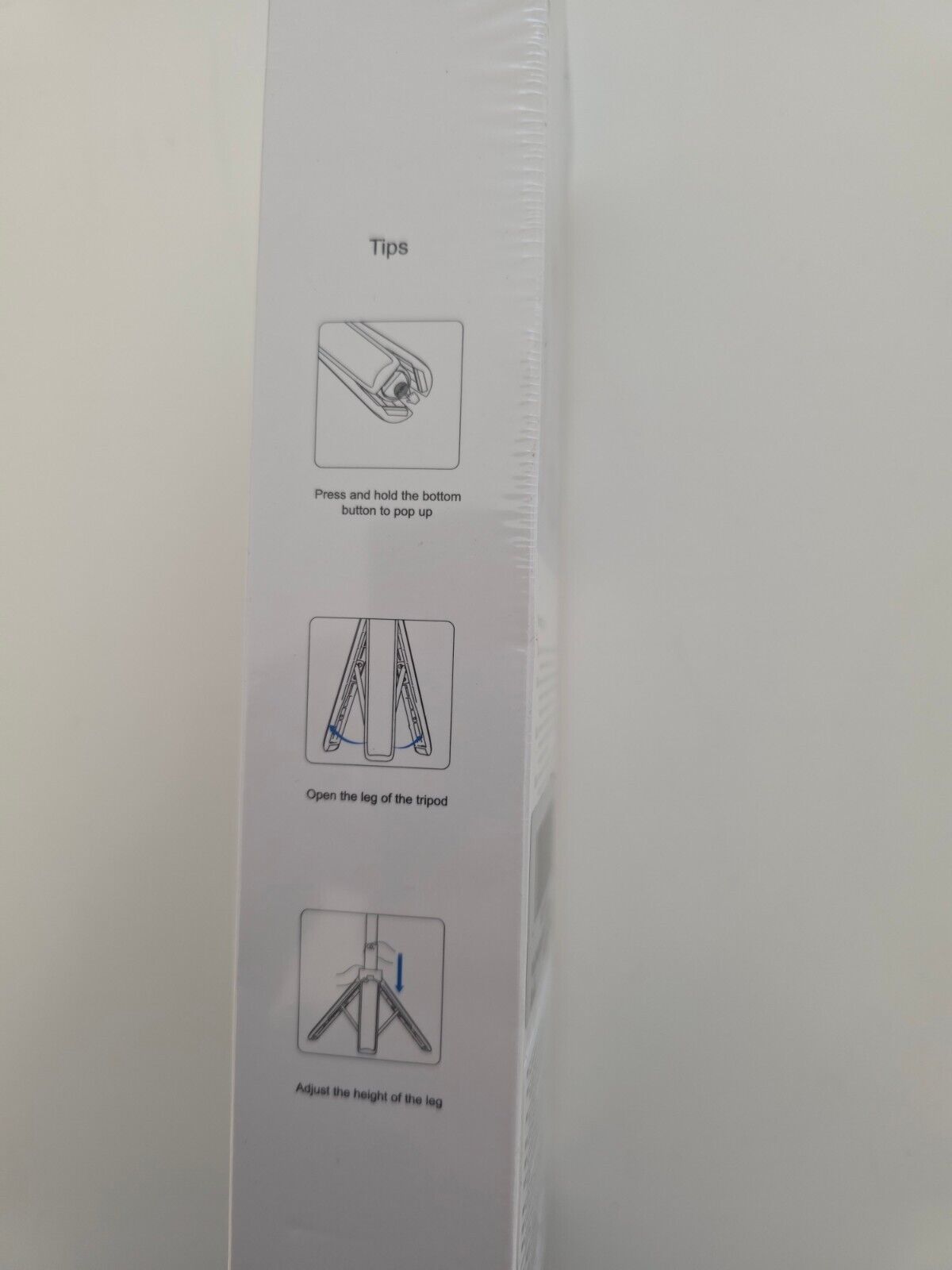 Mini Selfie-Stick Stativ 55cm, Kugelkopf, Kaltschuh bis 55 cm Länge