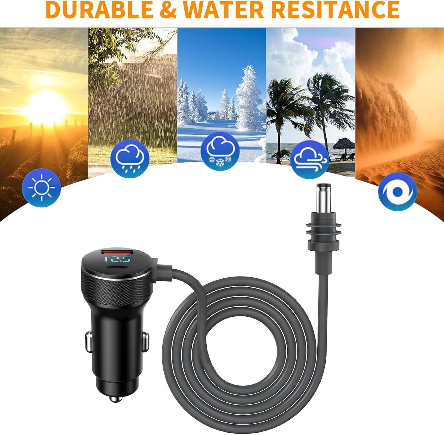 Starlink Mini 12V Zigarettenanzünder Kabel – 100W, 3m, IP68