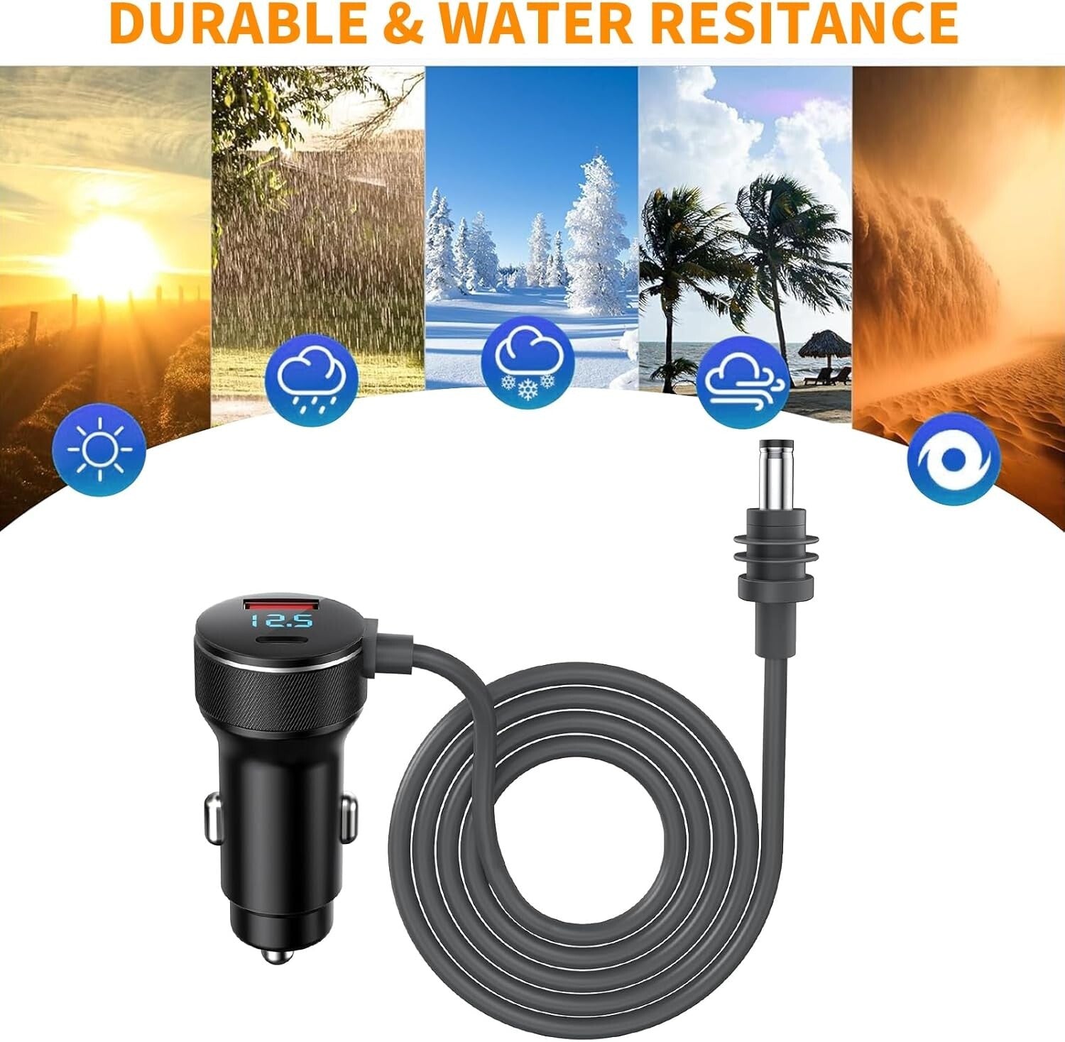 Starlink Mini 12V Zigarettenanzünder Kabel – 100W, 3m, IP68