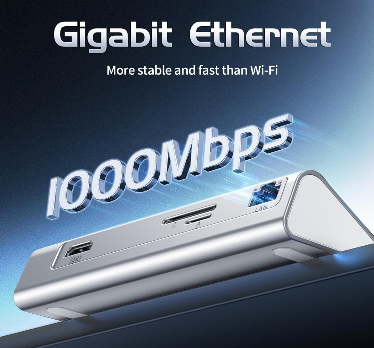 10-in-1 USB-C Hub 4K@60Hz HDMI 100W PD Ethernet SD/TF Schwarz