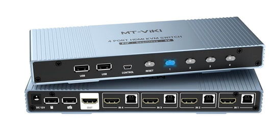 4K HDMI KVM Multiviewer 4x1 mit PIP POP 4K@30Hz Seamless Switching unterstützt