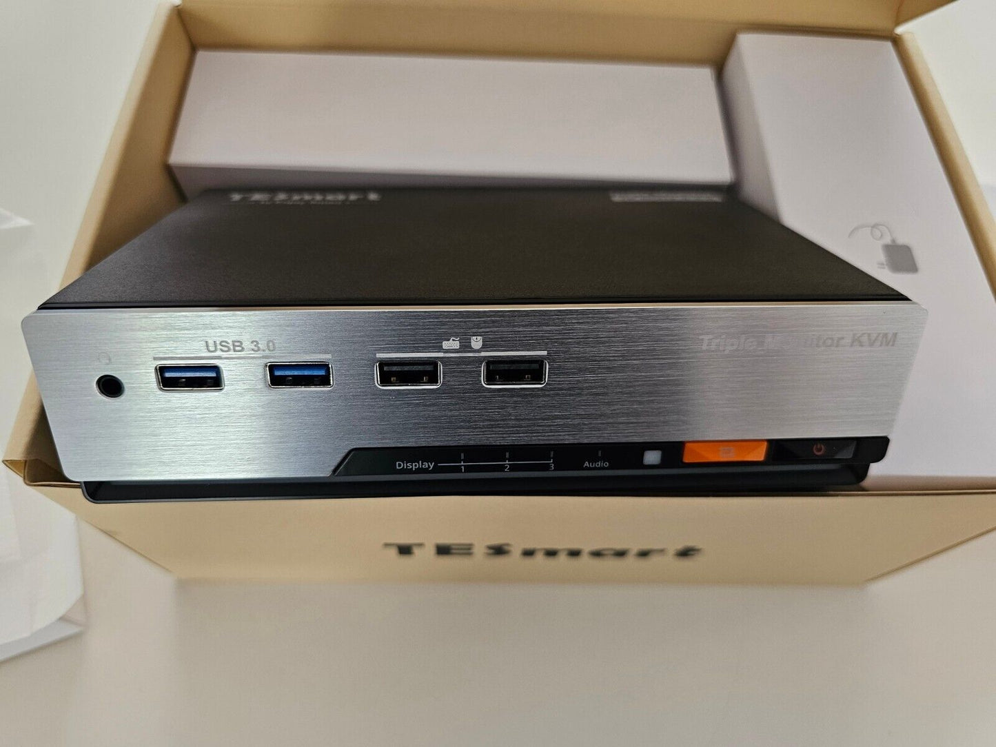 4K@60Hz  2K@60Hz/120 Hz KVM Switch 2 PC 3 Monitor, USB 3.0 2 Port EDID