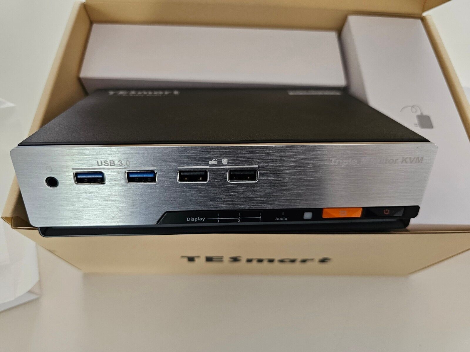 4K@60Hz  2K@60Hz/120 Hz KVM Switch 2 PC 3 Monitor, USB 3.0 2 Port EDID