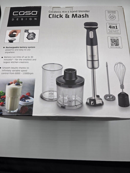 4in1 Stabmixer-Set kabellos, Pürierer bis 13.000 U/min