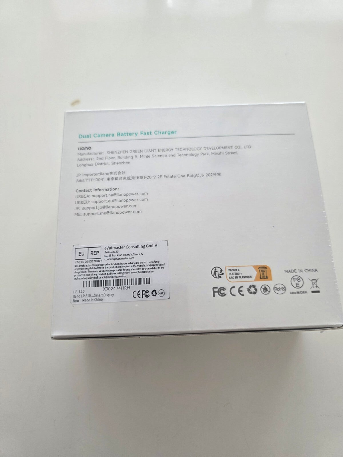 LP-E10 Akku Ladegerät 18W Schnellladegerät 2 USB-C Canon EOS