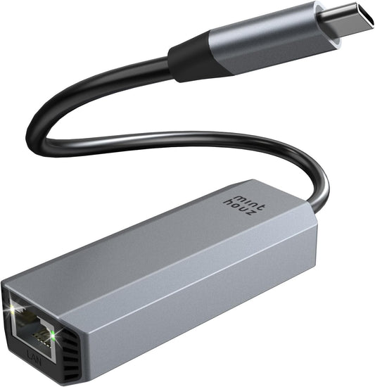 USB-C LAN Adapter 5G RJ45 Ethernet Aluminium Windows/Mac/Linux