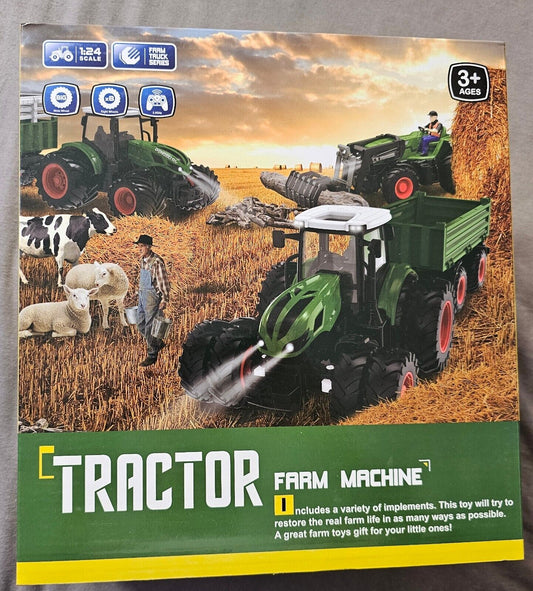 RC Traktor Spielzeug 2.4 GHz Ferngesteuerter Traktor Ferngesteuert Kuh, Schaf un