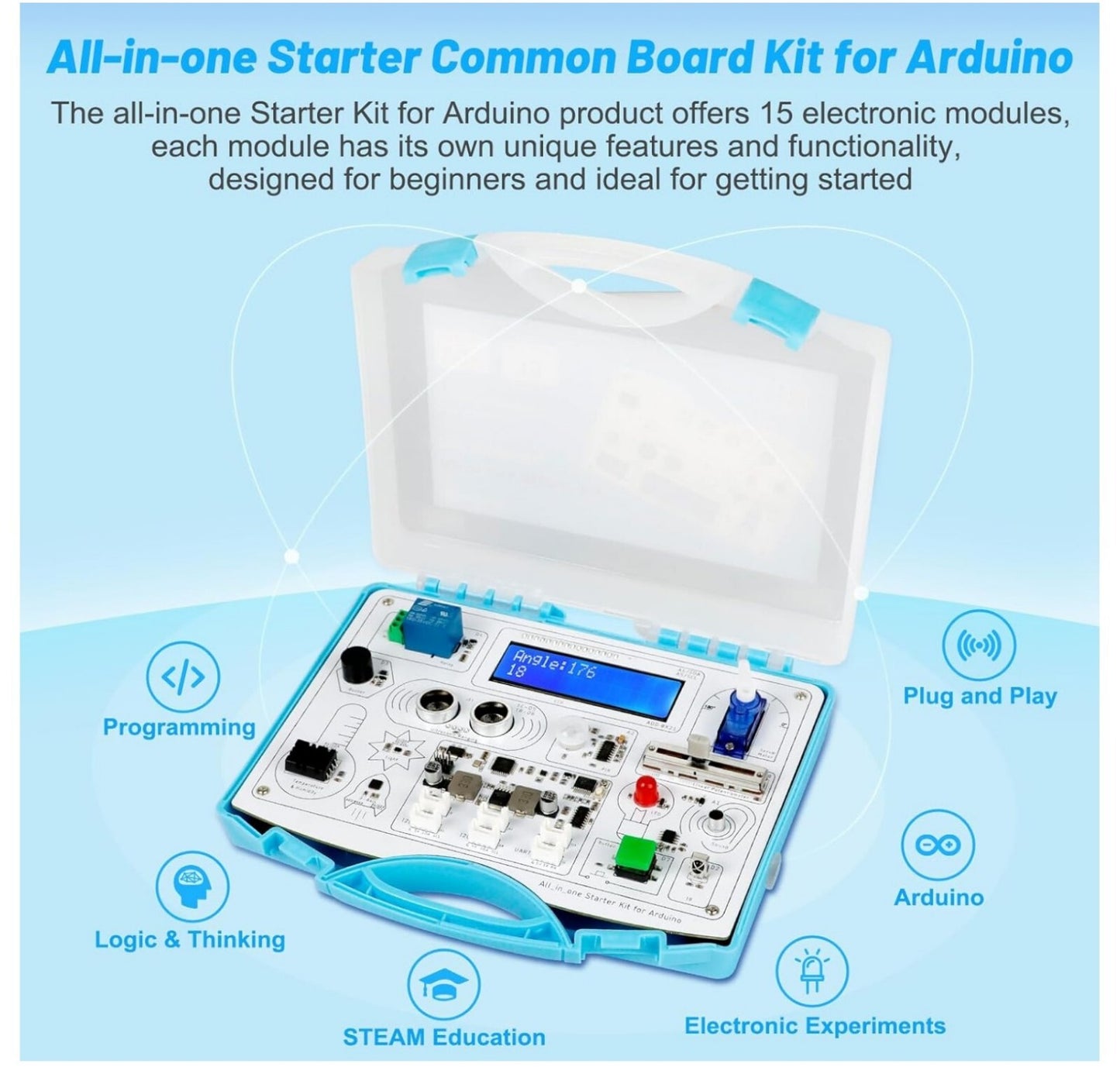 All-in-One Arduino Starter Kit mit 15 Sensoren & 21 Lektionen