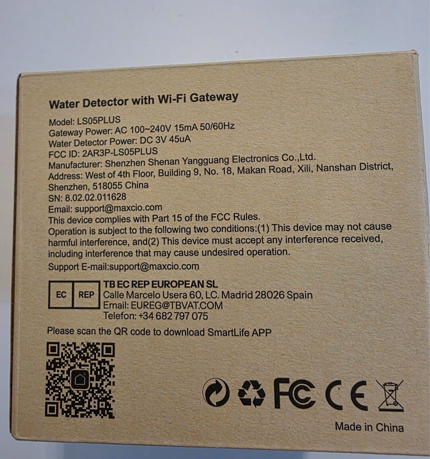 Wassermelder WLAN Bausatz, intelligenter Wassersensor für Keller, Badezimmer und